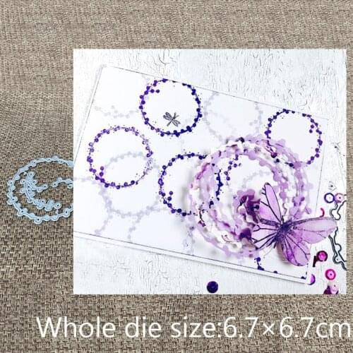 New Design Craft Metal Cutting Die cut dies 3pcs flower branch circle scrapbooking Album Paper Card Craft Embossing die cuts