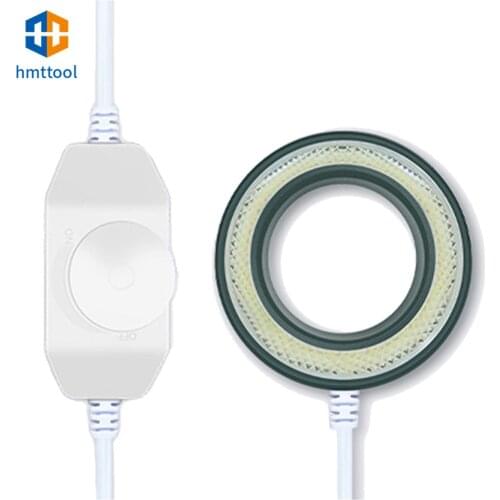 SS-033C With Oil Smoke Dust Proof Mirror Adjustable brightness LED Round Light For Microscope Dustproof