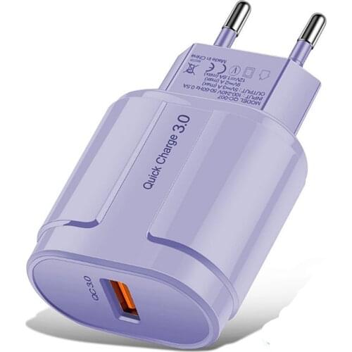 Universal 18w Quick Charger For Samsung QC3.0 USB Charger Wall Mobile phone Charger for iPhone For Huawei Tablet Fast Charging