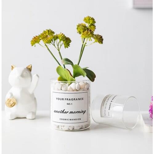 Vase Home Decor ваза Decoration Maison горшок для цветов doniczka Nordic Simulation Plant Glass Ins Wind Artificial Flower