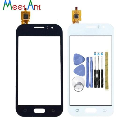 High Quality 4.3" For Samsung Galaxy j1 Ace j110 Touch Screen Digitizer Sensor Outer Front Glass Lens Panel Black White+Tracking