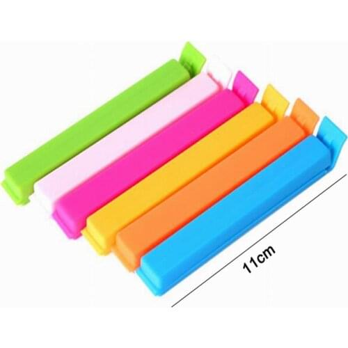 2000pcs Random color Food Bag Clips Food Snack Storage Seal Sealing Bag Clips Sealer Clamp Food Close Clip Seal Kitchen Tool