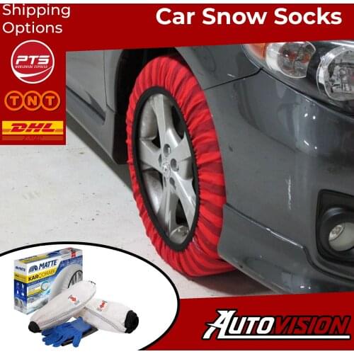 Car Tire Snow Socks for Winter - Classic (Textile Snow Chain - For Safe Driving on Snowy & Icy Road)