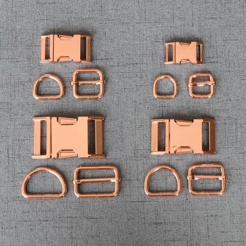 100 Sets 15mm 20mm 25mm 32mm Heavy Paracord Metal Buckle Clip Clasp Belt Straps D Ring Adjuster Slider Harness Hardware