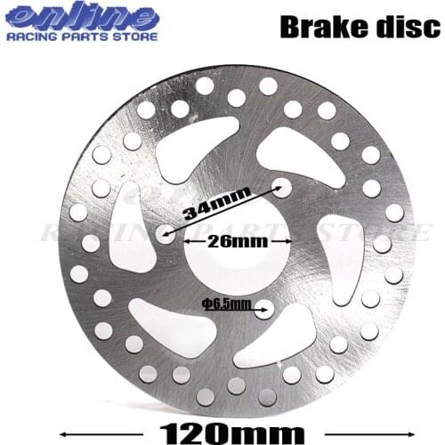120mm Brake Disc Disk Electric Gas Scooter 47cc 49cc 2 Stroke Engine ATV Quad Go Kart Dirt Pocket Mini Bike Motorbike Parts