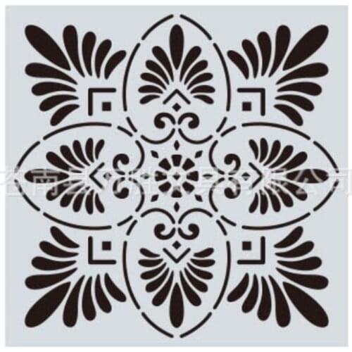 15*15 Mandala Layering Stencils Drawing Spray stencil DIY Scrapbook photo album Decorative Embossing DIY Card Crafts