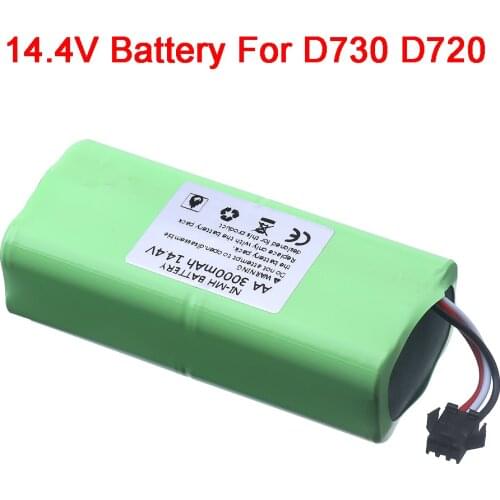 14.4V Vacuum Cleaner Battery for Seebest D730 Seebest D720 Ecovacs Mirror CEN360 Vacuum Cleaner Robot Battery Part 3000mah 14.4v