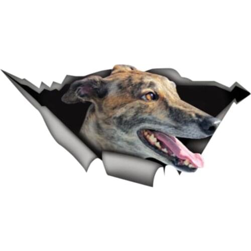 Personality Car Sticker Greyhound Pet Animal Decals Auto Accessories Car Window Waterproof PVC Cover Scratches Waterproof