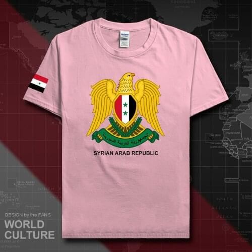 Syrian Arab Republic Syria men t shirt 2018 jerseys nation team tshirt cotton t-shirt clothes tees country sportig SYR Arabic 20