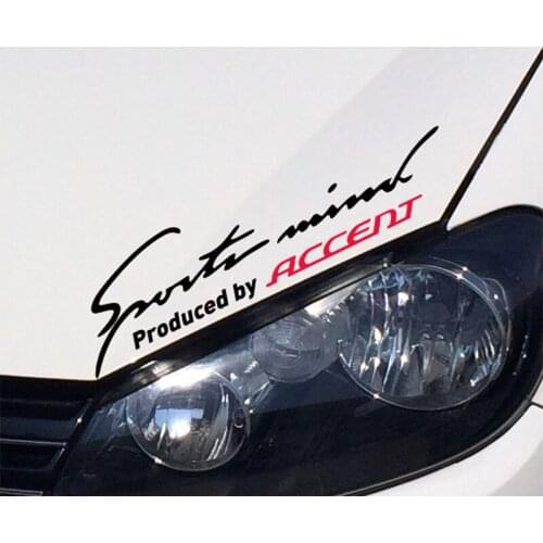 Customization Sports Mind On Car Lamp Eyebrow Car Covers Stickers Car Styling For hyundai accent accessories