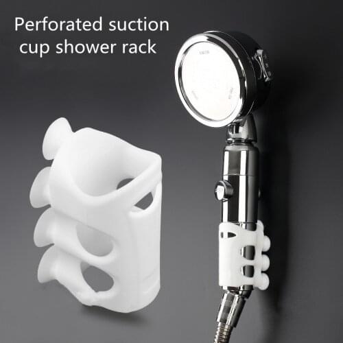 Shower Suction Cup Bracket, Shower Nozzle Silicone Free Perforation, No Trace, Free Sticking Holder, Shower Bracket