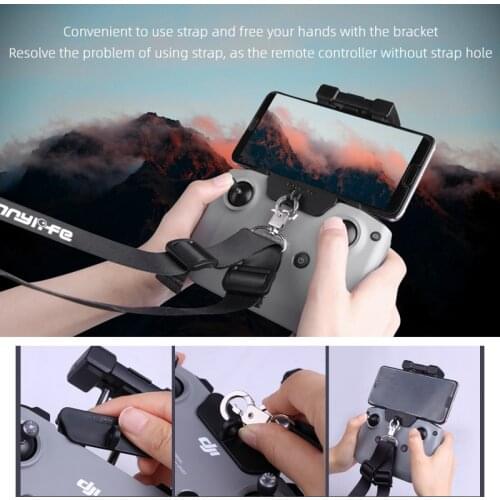 For DJI Mavic Air 2 Remote Controller Neck Strap Bracket for DJI Mavic Air 2 Accessories Drone RC Adjustable Hook Rope Lanyard