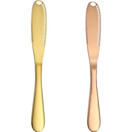 2 Pcs Multifunction Cheese Knives,Stainless Steel Butter Cutter,Cheese/Jam Spreader,for Dessert/Toast Utensil