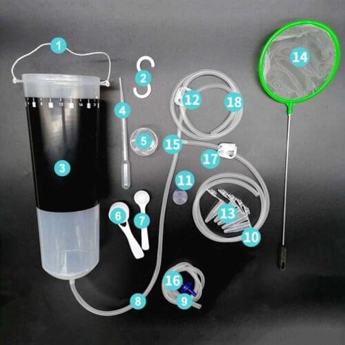 Fish Tank Equipment Kits Baby Fish Feed Fairy Egg Artemia Alive Hatch Tools Aquarium Brine Shrimp Incubator