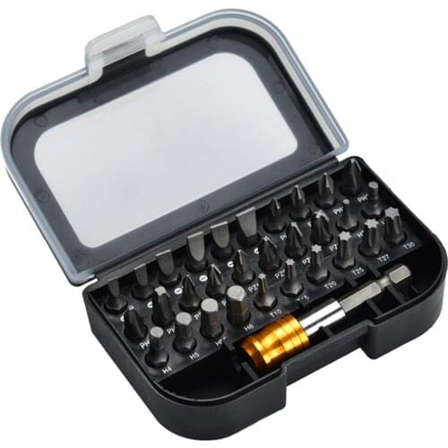 30 Pcs Screwdriver Set Multi-function Screw Driver Bit Set With Case Hex Magnetic Holder Extension Rod Sockets Repair Hand Tools