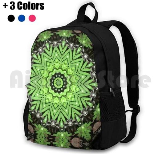 Nature-Ed * Outdoor Hiking Backpack Riding Climbing Sports Bag Green