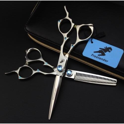 Personality Barber Scissors Create a Stylish Look Must-have Household Scissors 6.0 Inch Stainless Steel Type Teeth Model Number