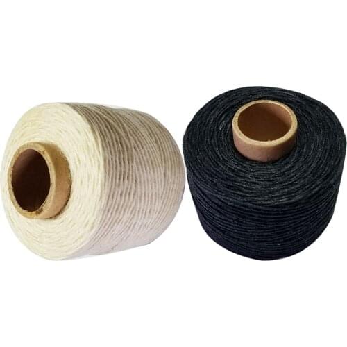 Wholesale100% Linen waxed thread 10pcs/lot High tenacity 100m/roll twine cords for sewing handmade DIY