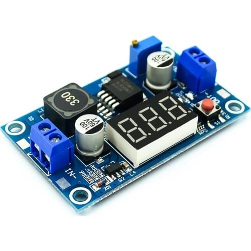 XL6009 Boost Step-up Module Power Supply LED Voltmeter Adjustable boost module with digital voltage meter displayUpdated version