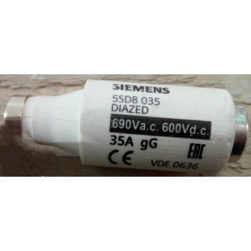 Fuses: 5SD8025 25A 690Vac/600Vdc DIII gG / 5SD8020 20A 690Vac/600Vdc DIII gG
