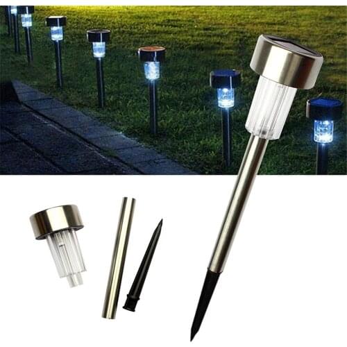 Dropship 10PCS Garden LED Solar Lamp Yard Lawn Light Landscape Path Lampara Lighting Waterproof Outdoor bombilla Backyard Decor