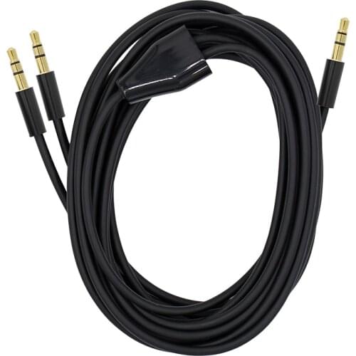 Jack 3.5mm Male to 2 Male 3.5mm AUX Audio Jack Y Share Cable 3.5mm Jack Plug Stereo to 2 x 3.5 mm Stereo Jack Socket Coupling