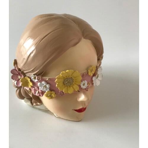 Girl Head Candy Chocolate 3D Silicone Mold Diy Cement Plaster Resin Craft Silicon Mould Human Fondant Candle Baking Tool