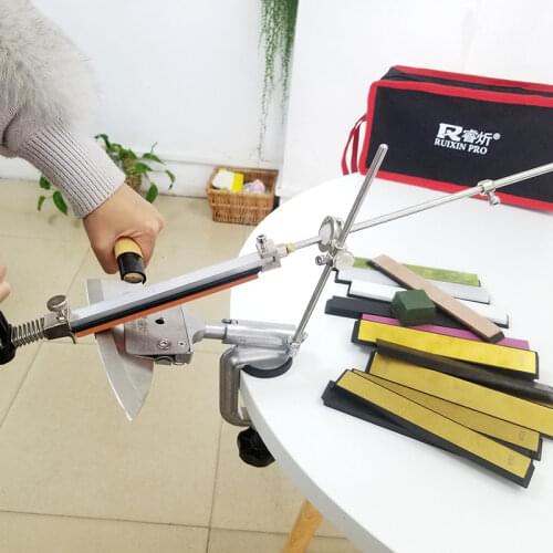 Sharpener with sliding system aluminum professional diamond sharpener leather 7th generation knife sharpener sharpening stone