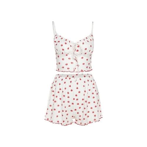 Gothic Punk White Print Backless Casual Hot Girl Top Streetwear Summer Sexy Women Slim Sling Vest Suit