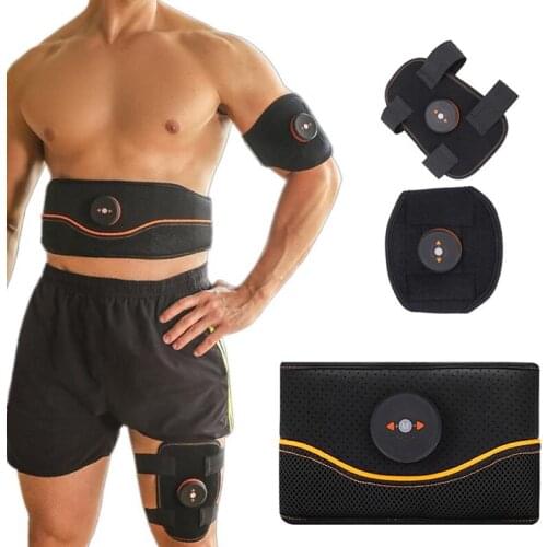 2019 Waist Trimmer Electric Muscle Stimulator Body Slimming Vibration Belt Arm Leg Workout Fitness EMS Massager Weight Loss