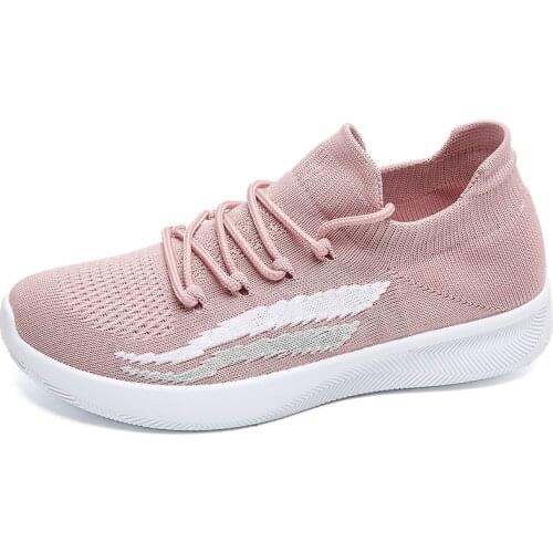 Large Size Vulcanized Shoes Women Fashion Black Sports Mesh Shoes Spring Autumn 2020 New Round Head Lace Flying Woven Women Shoe
