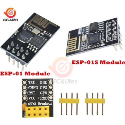Wi-Fi ESP8266 ESP-01/ESP-01S Temperature Humidity Sensor Module Board + ESP-01S ESP-01 ESP8266 Serial WiFi Transceiver Module