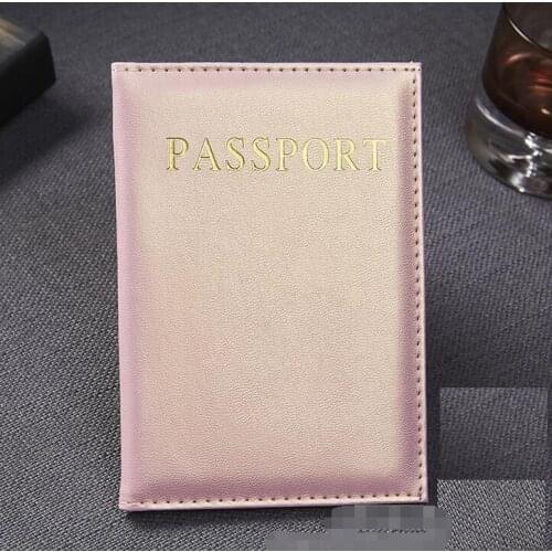 200pcs/lot Casual PU Leather Passport Covers Travel Accessories ID Bank Credit Card Bag Men Women Passport Business Holder