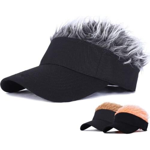 2021 Golf Cap Baseball Cap Adjustable Breathable Outdoor Sports Camping Hiking Unisex Fake Flair Hair Sun Visor Hat Ins