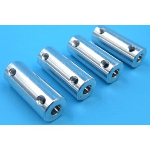4pcs 2/2.3/3/3.17/4/5/6mm High Precision Coupler Motor Shaft Coupling Axle Connector Spare Parts for DIY RC Boat Models