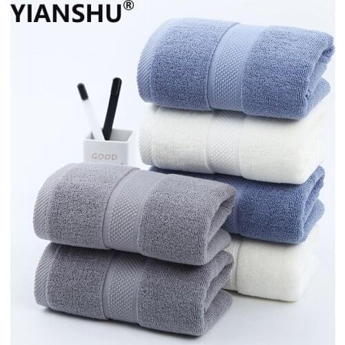 YIANSHU High Quailty Face Towel 100% Cotton Super Absorbent Thick Hand Towel Soft Comfortable Bath Towel Set 1/3/5/10 Pcs