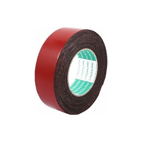 40mm x 1mm Car Self Adhesive Shock Resistant Foam Tape Red 10 Meters Length