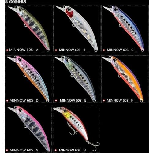 60mm 6.5g fishing lure Mini swimbait japan fishing tackle bass lures hard bait