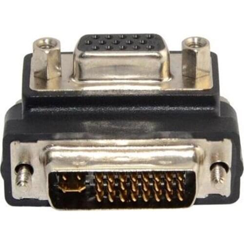 LBSC Right Angled 90 Degree VGA SVGA Female To DVI 24+5 male DVI to VGA RGB Adapter