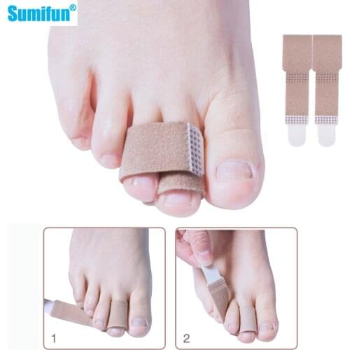16pcs Velvet Cotton Material Adjustable Toe Separator Toe Splint Straightener Wrap Anti-Slip Brace Hammer Toe Protector Sleeve
