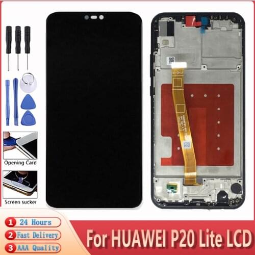 For HUAWEI P20 Lite LCD Display Touch Screen AAA Quality Digitizer Assembly Free Tools For HUAWEI P20 Lite Display