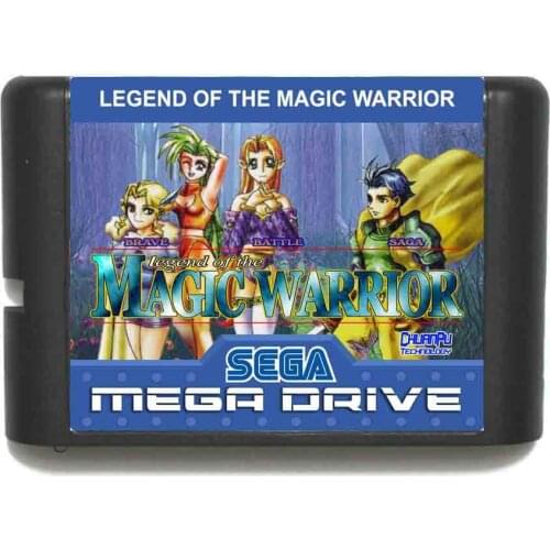 Brave Battle Saga Legend of the Magic Warrior 16 bit MD Game Card For Sega Mega Drive For Genesis