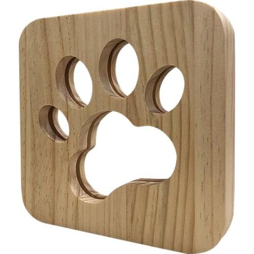 Creative 3D Table Lamp Solid Wood Hollow Wood Head Lamp USB Charging Night Light Table Lamp Customized Decorations for Bedroom