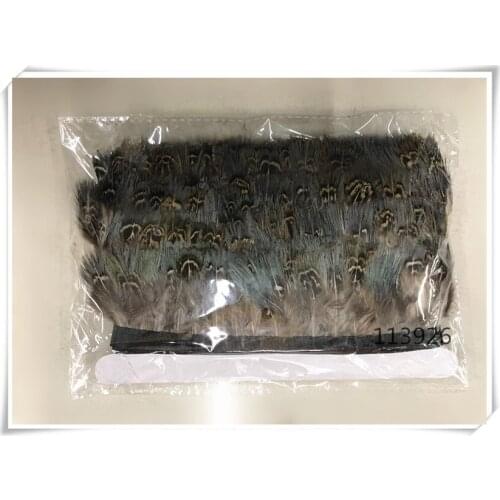 1yard pheasant feathers trim 5-7cm natural chicken plums phesant feather ribbons/boas for Clothing/jewelry/headdress accessories