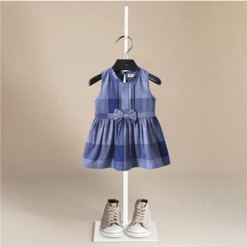 Summer Baby Girls Dress lattice stripe Baby Princess Dress For Baby Year Birthday Dress Halloween Costume Infant Party Dress