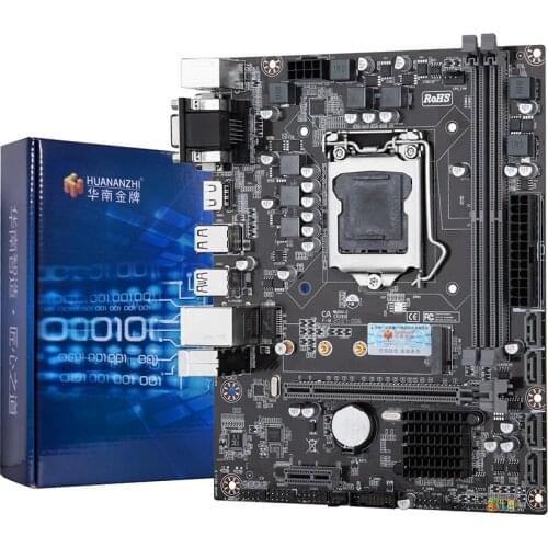 HUANANZHI B250-D4 M-ATX Motherboard Intel LGA 1151 Support 6/7/8/9 generation DDR4 2133/2400/2666MHz 32GB M.2 SATA3 USB3.0 VGA
