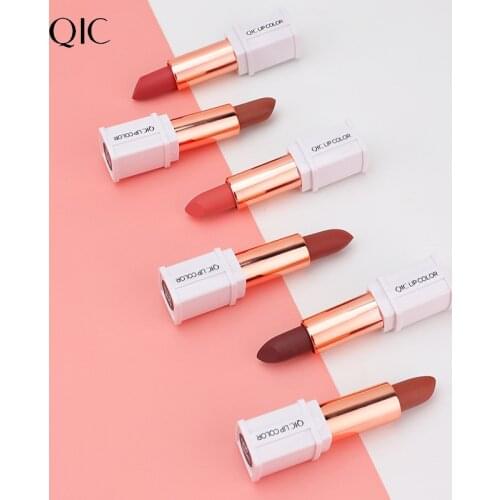 6 Colors Matte Lipstick Non-stick Non-fading Long-lasting Waterproof Moisturizing Natural Makeup Lipstick TSLM1