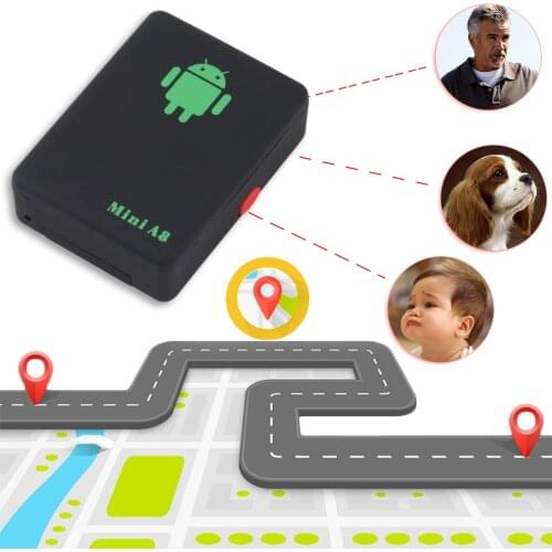 A8 Mini GSM/GPRS Tracker Global Real Time GSM GPRS Tracking Device With SOS Button for Cars Kids Elder Pets No GPS No GPS hot