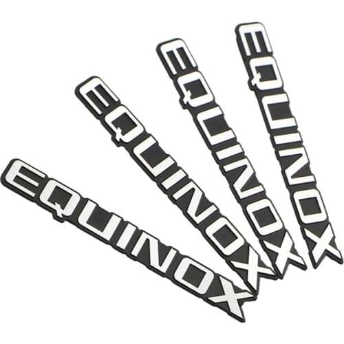 4 Pieces/Ser Aluminum Car Inner Door Logo Speaker Sticker Car Decorative Stickers for Chevrolet Equinox 2017 Accessories