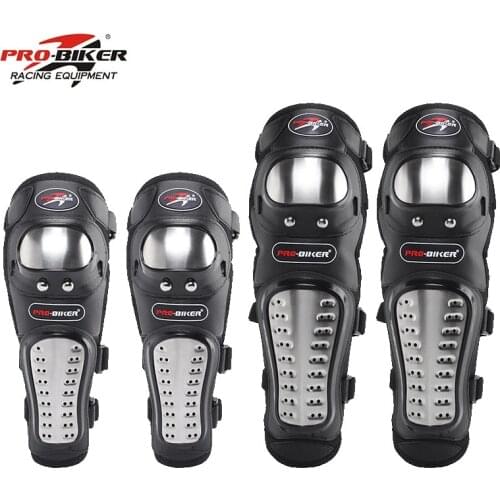4Pcs/Set Motorcycle Stainless Steel Kneepad Moto Elbow Knee Pads Motocross Racing Protective Gear Protector Guards Kit Unisex